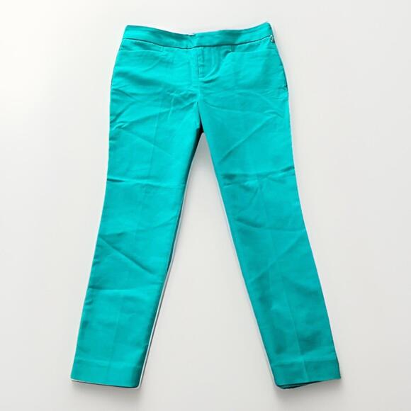 Modern Fit Crosby Teal Pants Women's Size 4 NWT Slim Leg - Picture 1 of 8